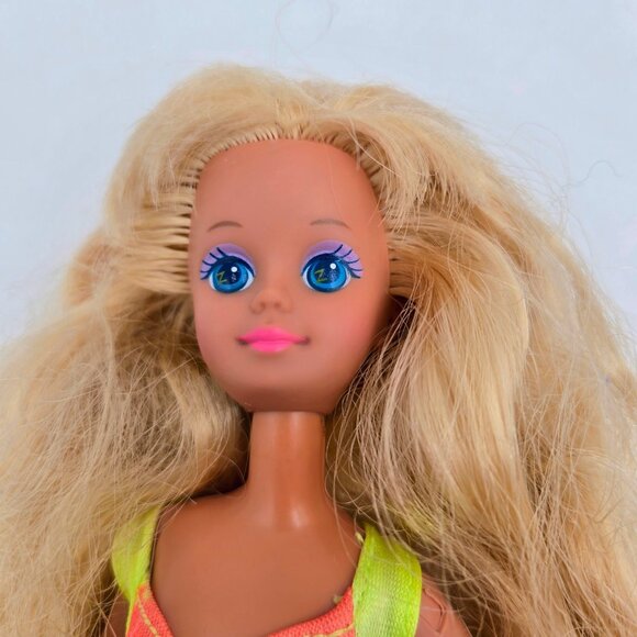 Hawaiian Fun Skipper Doll 1990 Original Swimsuit And Skirt Mattel 5942 Read - Picture 10 of 16